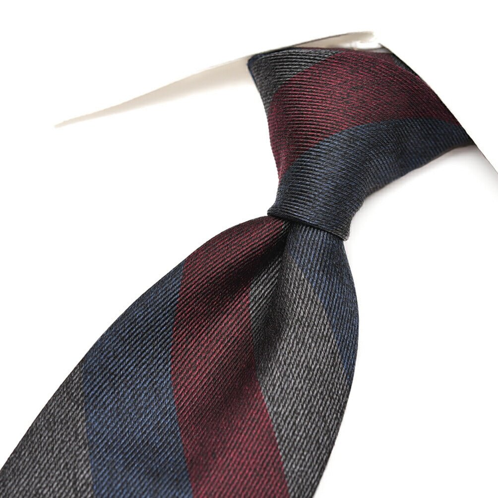 BARBA シルク100% レジメンタルネクタイ(セッテピエゲ)｜428422｜GUARDAROBA MILANO OFFICIAL STORE