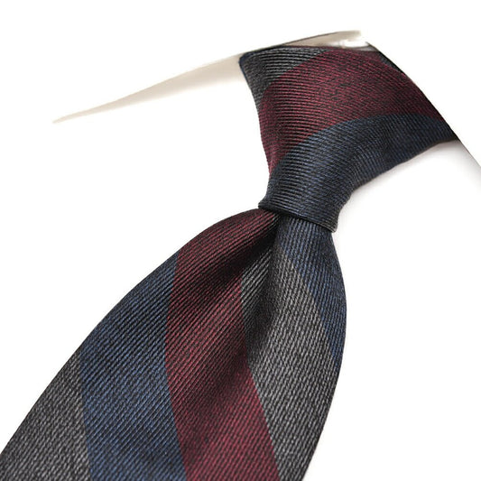 BARBA シルク100% レジメンタルネクタイ(セッテピエゲ)｜428422｜GUARDAROBA MILANO OFFICIAL STORE