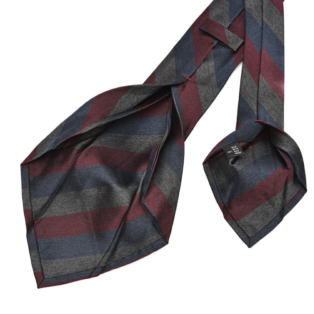 BARBA シルク100% レジメンタルネクタイ(セッテピエゲ)｜428422｜GUARDAROBA MILANO OFFICIAL STORE