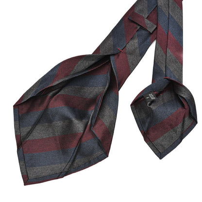 BARBA シルク100% レジメンタルネクタイ(セッテピエゲ)｜428422｜GUARDAROBA MILANO OFFICIAL STORE