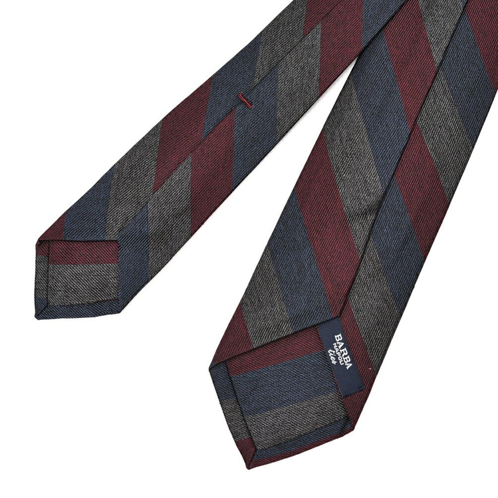 BARBA シルク100% レジメンタルネクタイ(セッテピエゲ)｜428422｜GUARDAROBA MILANO OFFICIAL STORE