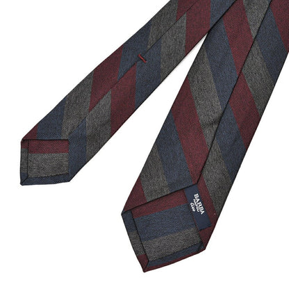 BARBA シルク100% レジメンタルネクタイ(セッテピエゲ)｜428422｜GUARDAROBA MILANO OFFICIAL STORE