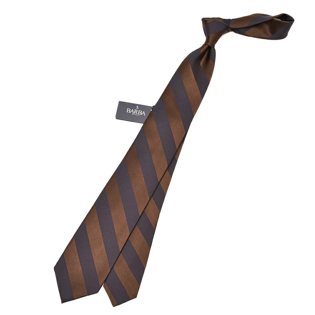 BARBA シルク100% レジメンタルネクタイ(セッテピエゲ)｜428430｜GUARDAROBA MILANO OFFICIAL STORE