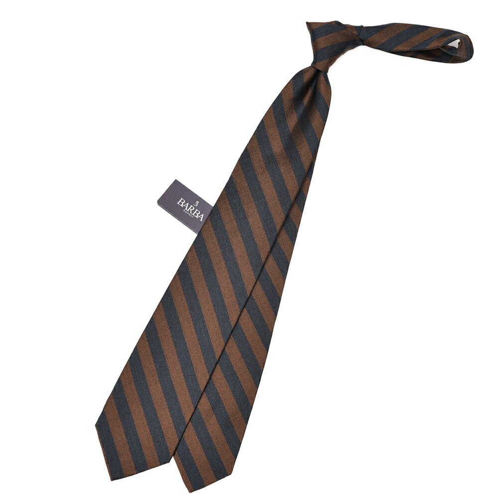 BARBA シルク100% レジメンタルネクタイ(セッテピエゲ)｜428434｜GUARDAROBA MILANO OFFICIAL STORE