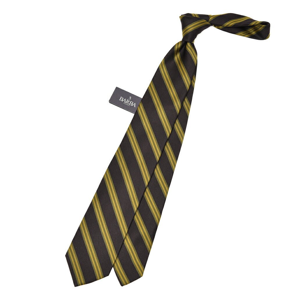 BARBA シルク100% レジメンタルネクタイ(セッテピエゲ)｜428435｜GUARDAROBA MILANO OFFICIAL STORE