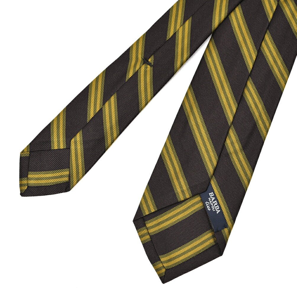 BARBA シルク100% レジメンタルネクタイ(セッテピエゲ)｜428435｜GUARDAROBA MILANO OFFICIAL STORE