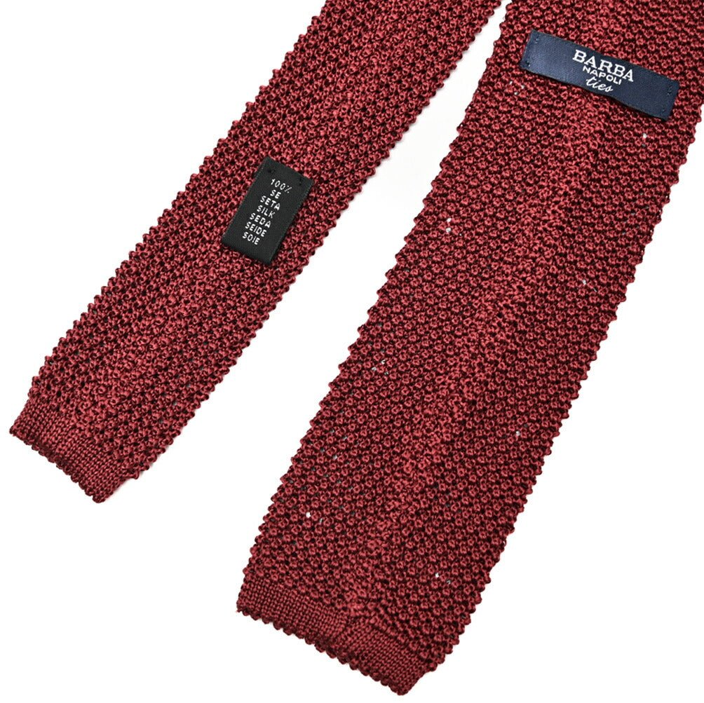 BARBA シルク100% ドット柄ネクタイ ニットタイ｜428521｜GUARDAROBA MILANO OFFICIAL STORE