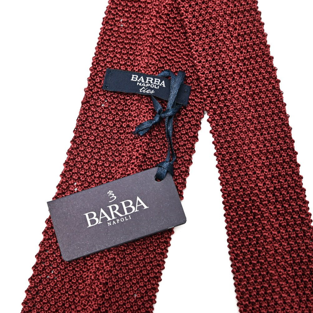 BARBA シルク100% ドット柄ネクタイ ニットタイ｜428521｜GUARDAROBA MILANO OFFICIAL STORE