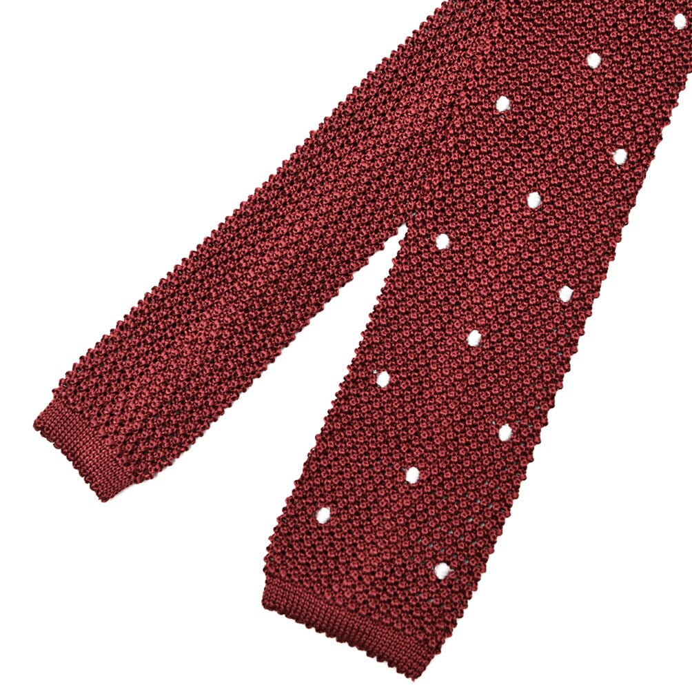 BARBA シルク100% ドット柄ネクタイ ニットタイ｜428521｜GUARDAROBA MILANO OFFICIAL STORE