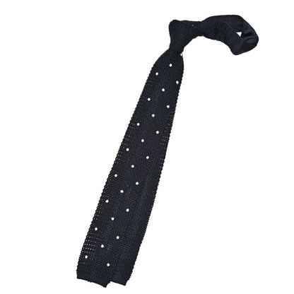 BARBA シルク100% ドット柄ネクタイ ニットタイ｜428529｜GUARDAROBA MILANO OFFICIAL STORE