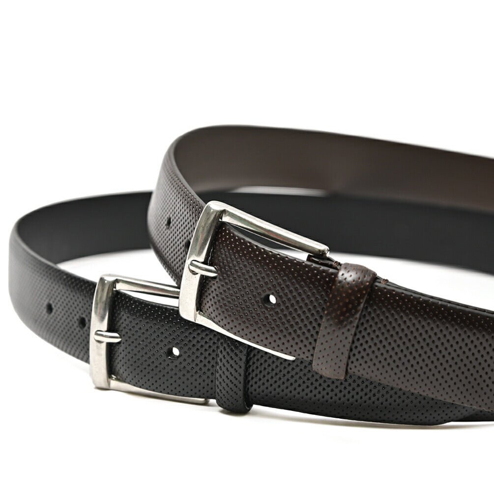 BARBA レザー100% スクエアバックルベルト｜435552-A-85｜GUARDAROBA MILANO OFFICIAL STORE