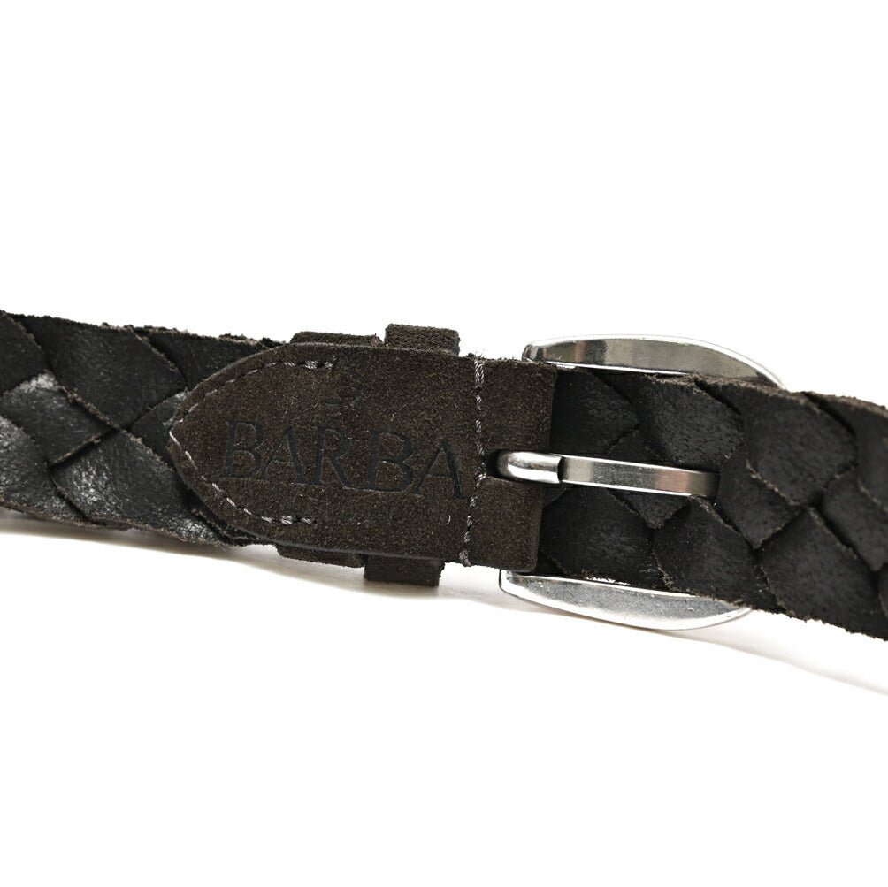 BARBA レザー100% スエード編み込みベルト｜435560-A-85｜GUARDAROBA MILANO OFFICIAL STORE