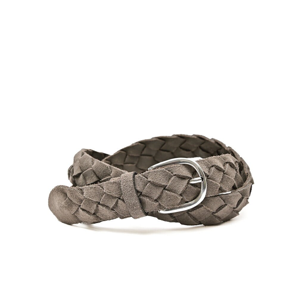 BARBA レザー100% スエード編み込みベルト｜435560-A-85｜GUARDAROBA MILANO OFFICIAL STORE