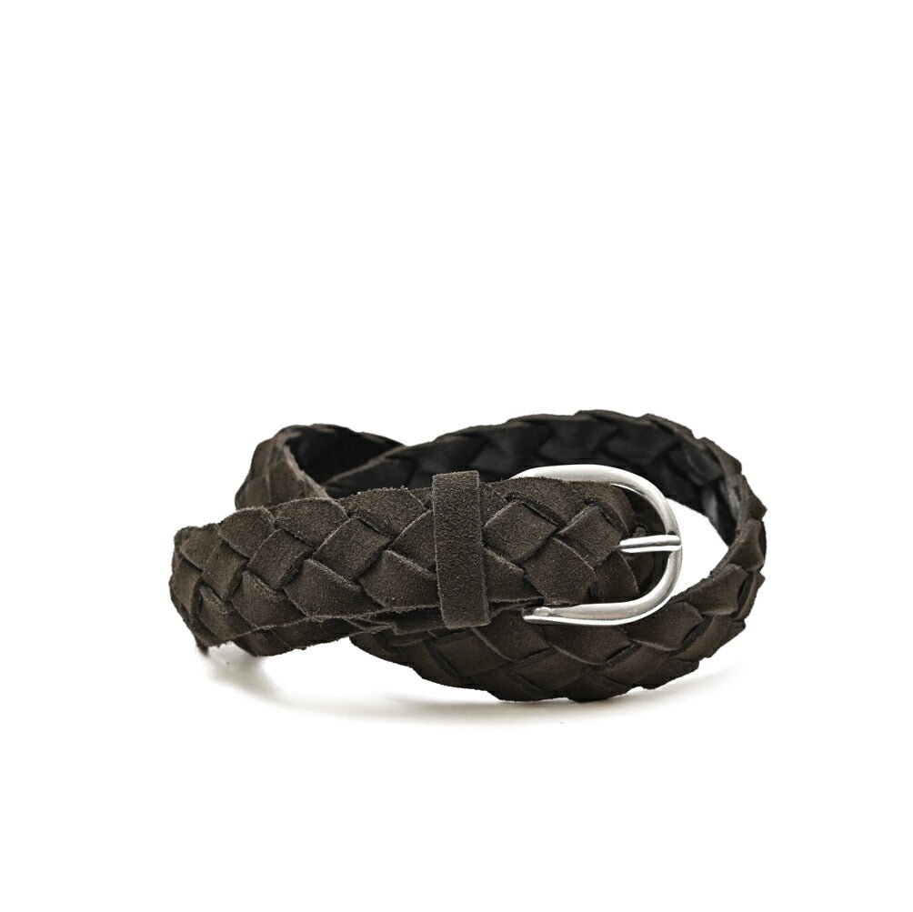 BARBA レザー100% スエード編み込みベルト｜435560-A-85｜GUARDAROBA MILANO OFFICIAL STORE