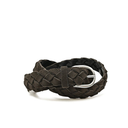 BARBA レザー100% スエード編み込みベルト｜435560-A-85｜GUARDAROBA MILANO OFFICIAL STORE