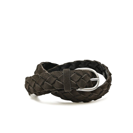 BARBA レザー100% スエード編み込みベルト｜435560-A-85｜GUARDAROBA MILANO OFFICIAL STORE