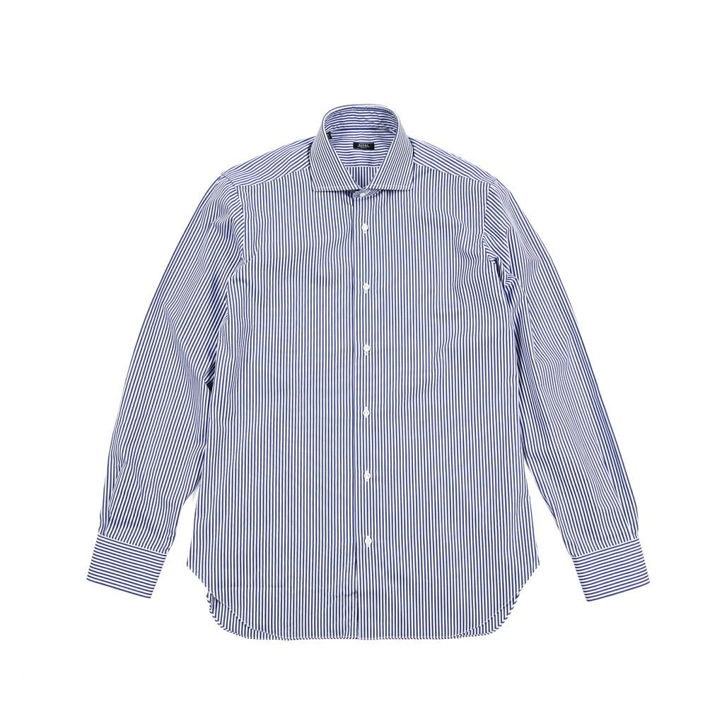 SALE｜BARBA バルバ / コットン100% ホリゾンタルカラーシャツ