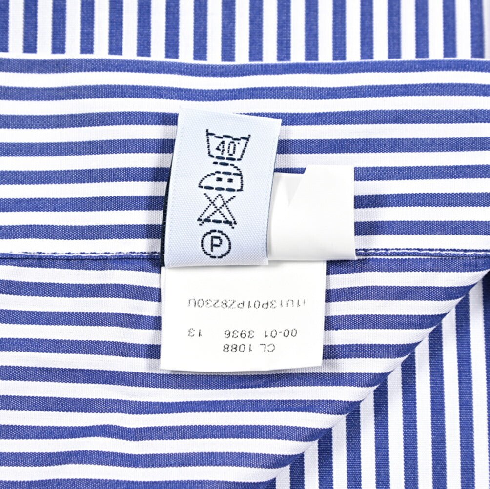 SALE｜BARBA バルバ / コットン100% ホリゾンタルカラーシャツ