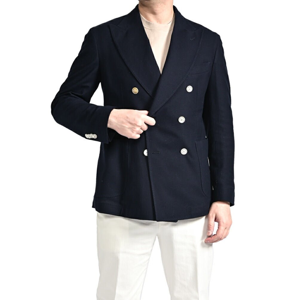 BARBA コットン100% 6Bダブルブレストテーラードジャケット / DYNAMIC｜434116-48｜GUARDAROBA MILANO OFFICIAL STORE