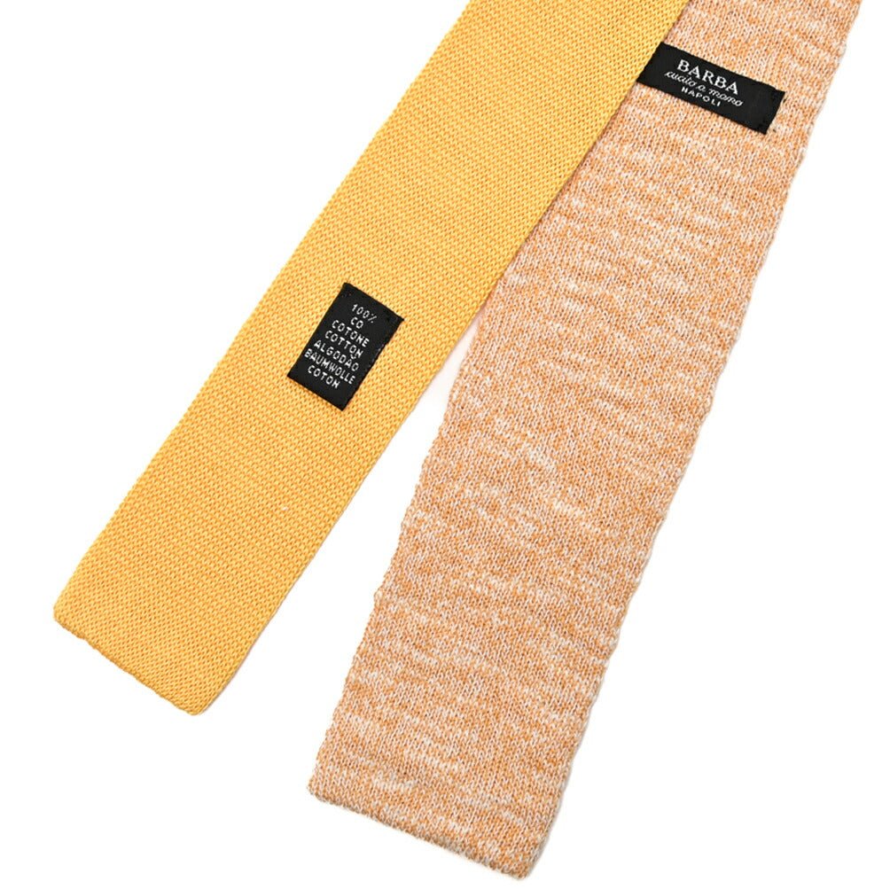 BARBA コットン100% ネクタイ ニットタイ / cucito a mano 手縫い仕立て｜428501｜GUARDAROBA MILANO OFFICIAL STORE