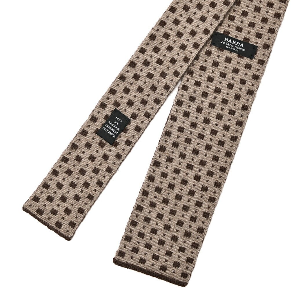 BARBA カシミヤ100% 小紋柄ネクタイ ニットタイ / cucito a mano 手縫い仕立て｜428517｜GUARDAROBA MILANO OFFICIAL STORE