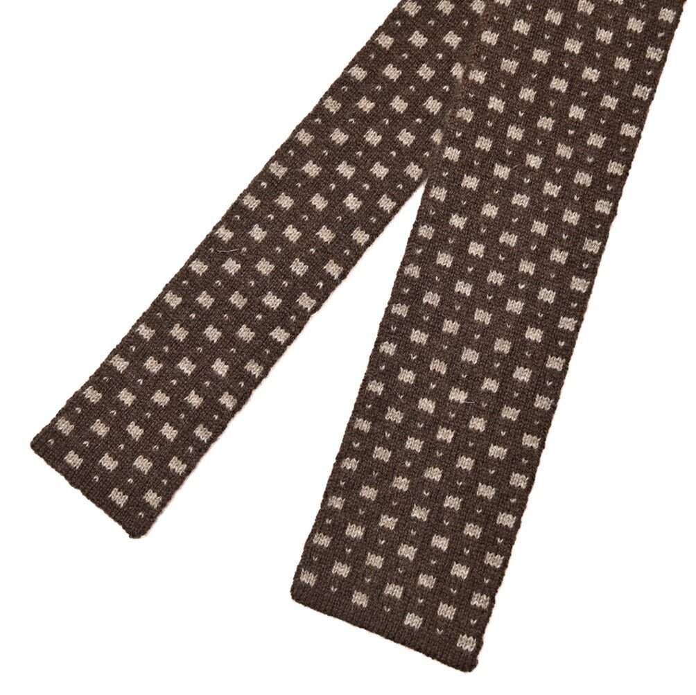 BARBA カシミヤ100% 小紋柄ネクタイ ニットタイ / cucito a mano 手縫い仕立て｜428517｜GUARDAROBA MILANO OFFICIAL STORE