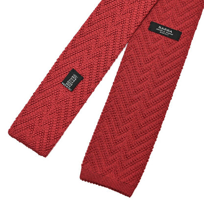 BARBA シルク100% ヘリンボーン柄ネクタイ ニットタイ / cucito a mano 手縫い仕立て｜428520｜GUARDAROBA MILANO OFFICIAL STORE
