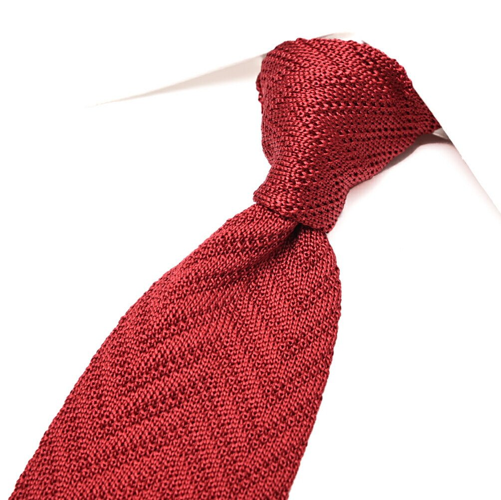 BARBA シルク100% ヘリンボーン柄ネクタイ ニットタイ / cucito a mano 手縫い仕立て｜428520｜GUARDAROBA MILANO OFFICIAL STORE