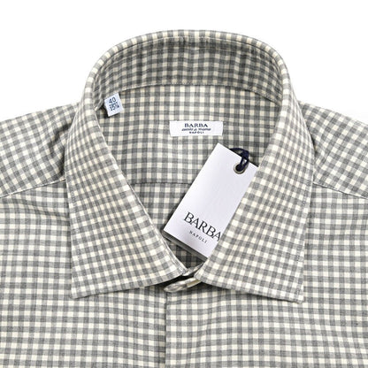 BARBA コットン100% セミワイドカラーシャツ / cucito a mano 手縫い仕立て｜435716｜GUARDAROBA MILANO OFFICIAL STORE