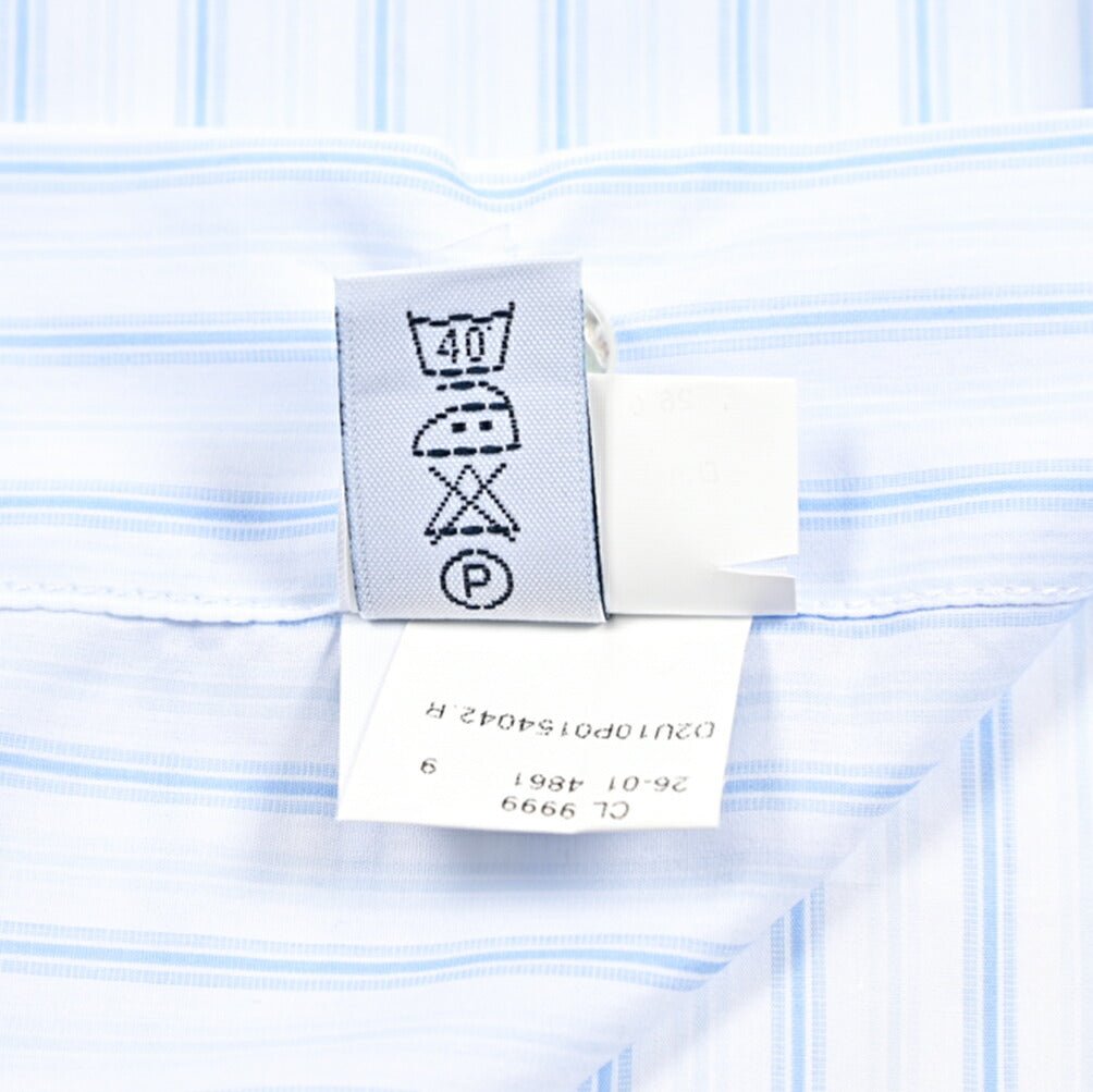 BARBA コットン100% ホリゾンタルカラーシャツ / cucito a mano 手縫い仕立て｜435750｜GUARDAROBA MILANO OFFICIAL STORE