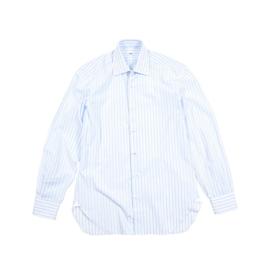 BARBA コットン100% ホリゾンタルカラーシャツ / cucito a mano 手縫い仕立て｜435750｜GUARDAROBA MILANO OFFICIAL STORE