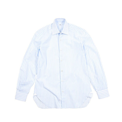 BARBA コットン100% ホリゾンタルカラーシャツ / cucito a mano 手縫い仕立て｜435750｜GUARDAROBA MILANO OFFICIAL STORE