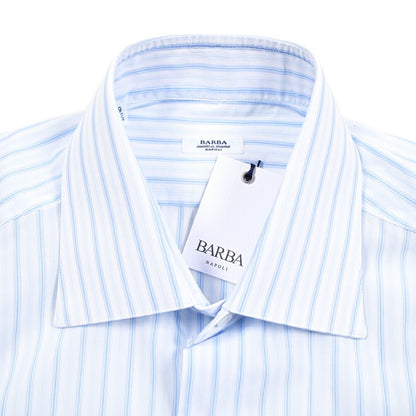 BARBA コットン100% ホリゾンタルカラーシャツ / cucito a mano 手縫い仕立て｜435750｜GUARDAROBA MILANO OFFICIAL STORE