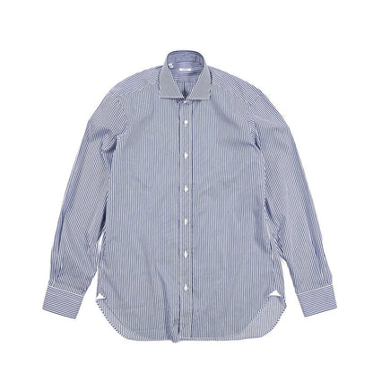 BARBA コットン100% ホリゾンタルカラーシャツ / cucito a mano 手縫い仕立て｜435753｜GUARDAROBA MILANO OFFICIAL STORE