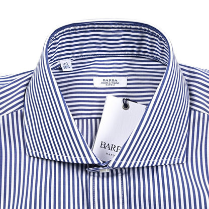 BARBA コットン100% ホリゾンタルカラーシャツ / cucito a mano 手縫い仕立て｜435753｜GUARDAROBA MILANO OFFICIAL STORE