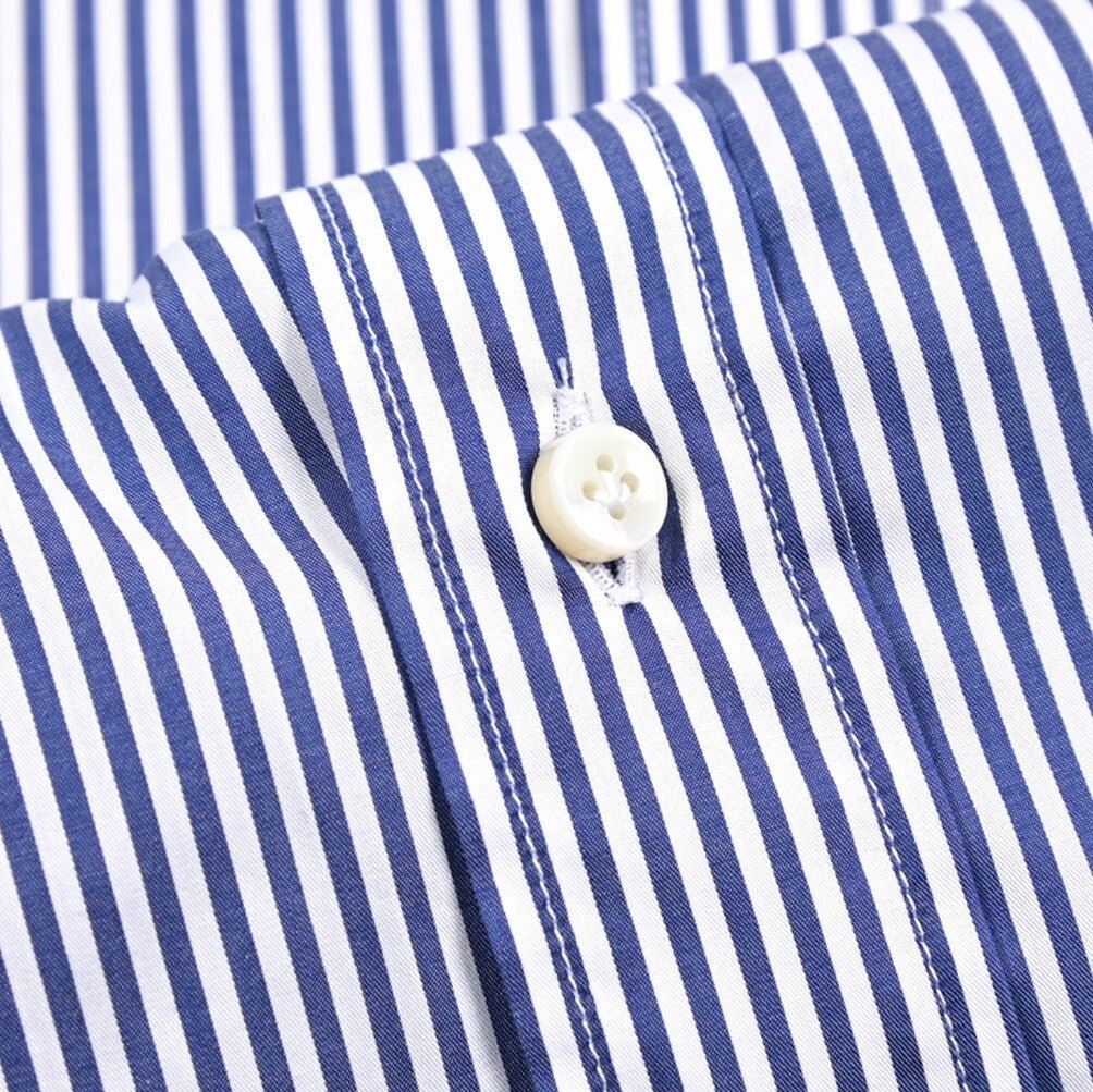 BARBA コットン100% ホリゾンタルカラーシャツ / cucito a mano 手縫い仕立て｜435753｜GUARDAROBA MILANO OFFICIAL STORE