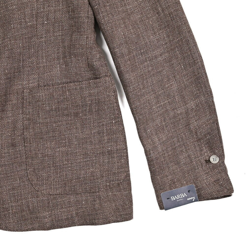 BARBA ウール混リネン 2Bシングルテーラードジャケット / EASY J MONO｜434101-48｜GUARDAROBA MILANO OFFICIAL STORE