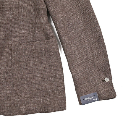 BARBA ウール混リネン 2Bシングルテーラードジャケット / EASY J MONO｜434101-48｜GUARDAROBA MILANO OFFICIAL STORE