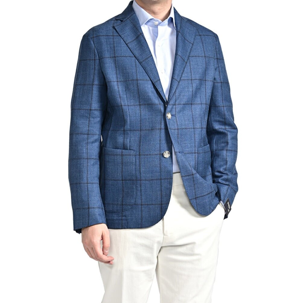 BARBA シルクリネン混ウール 2Bシングルテーラードジャケット / EASY J MONO｜434173｜GUARDAROBA MILANO OFFICIAL STORE