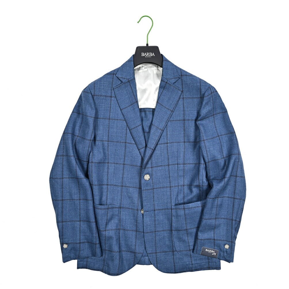 BARBA シルクリネン混ウール 2Bシングルテーラードジャケット / EASY J MONO｜434173｜GUARDAROBA MILANO OFFICIAL STORE