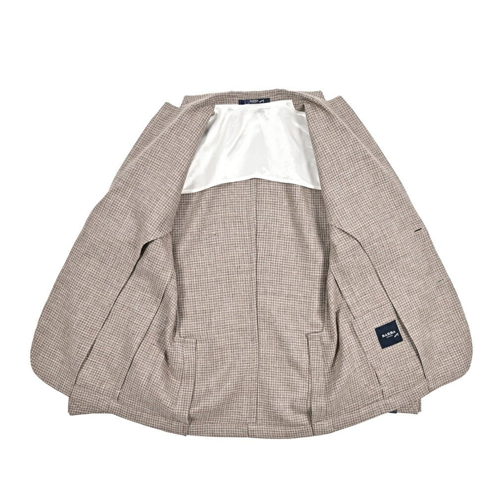 BARBA ウール混リネン 2Bシングルテーラードジャケット / EASY J MONO｜434191｜GUARDAROBA MILANO OFFICIAL STORE