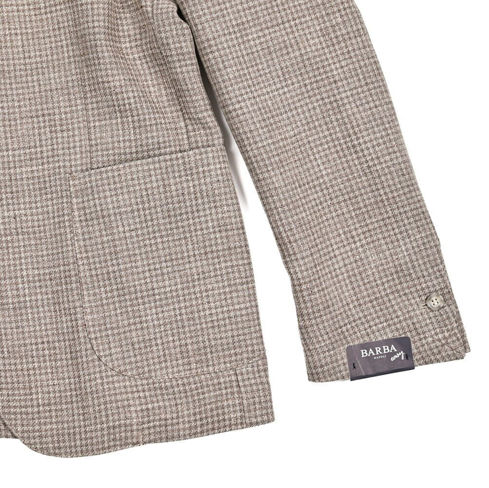 BARBA ウール混リネン 2Bシングルテーラードジャケット / EASY J MONO｜434191｜GUARDAROBA MILANO OFFICIAL STORE