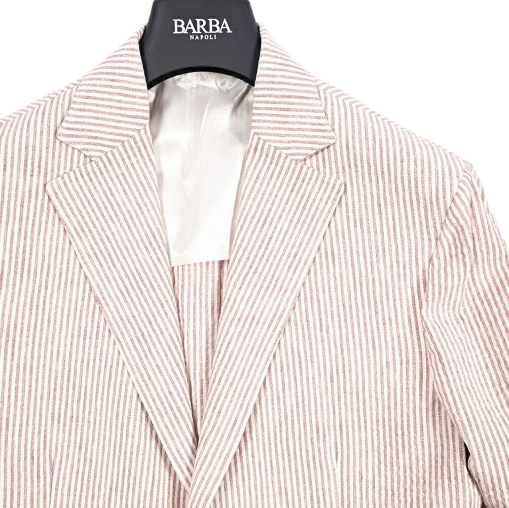 BARBA ストレッチリネン 2Bシングルテーラードジャケット / EASY J MONO｜434214-50｜GUARDAROBA MILANO OFFICIAL STORE