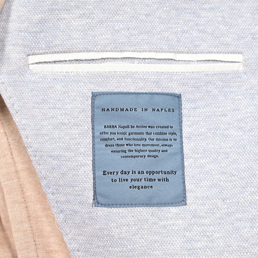 BARBA リネン混コットン 2Bシングルテーラードジャケット / JACKET ACTIVE DP U｜434231｜GUARDAROBA MILANO OFFICIAL STORE