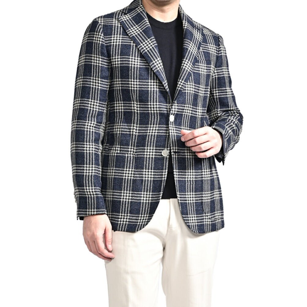 BARBA シルク混リネン 2Bシングルテーラードジャケット / JACKET JIM2｜434141-48｜GUARDAROBA MILANO OFFICIAL STORE