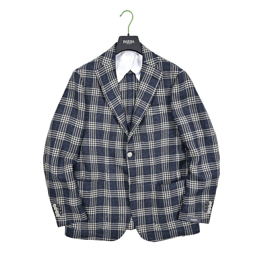 SALE｜BARBA バルバ / DYNAMIC リネンコットン 2Bシングルテーラード