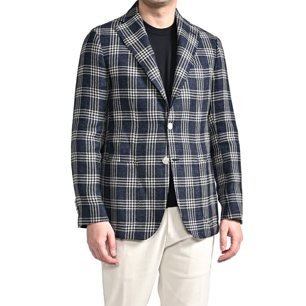 BARBA シルク混リネン 2Bシングルテーラードジャケット / JACKET JIM2｜434141-48｜GUARDAROBA MILANO OFFICIAL STORE