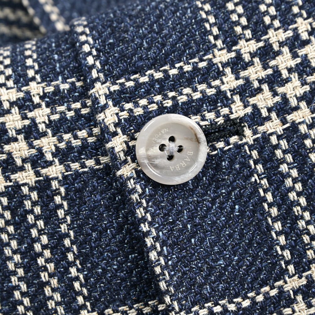 BARBA シルク混リネン 2Bシングルテーラードジャケット / JACKET JIM2｜434141-48｜GUARDAROBA MILANO OFFICIAL STORE