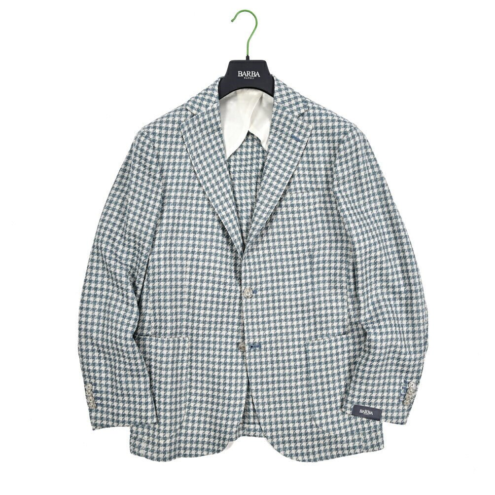 【新品未使用】BARBA（バルバ）」コットンリネンシングルジャケット SALE｜BARBA バルバ / JACKET PL リネン混ヴァージンウール 2Bシングル