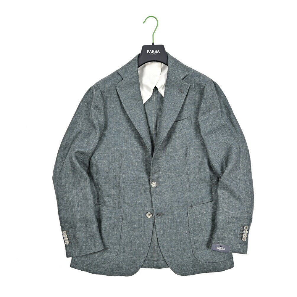 BARBA リネン混ヴァージンウール 2Bシングルテーラードジャケット / JACKET JIM2｜434209-48｜GUARDAROBA MILANO OFFICIAL STORE